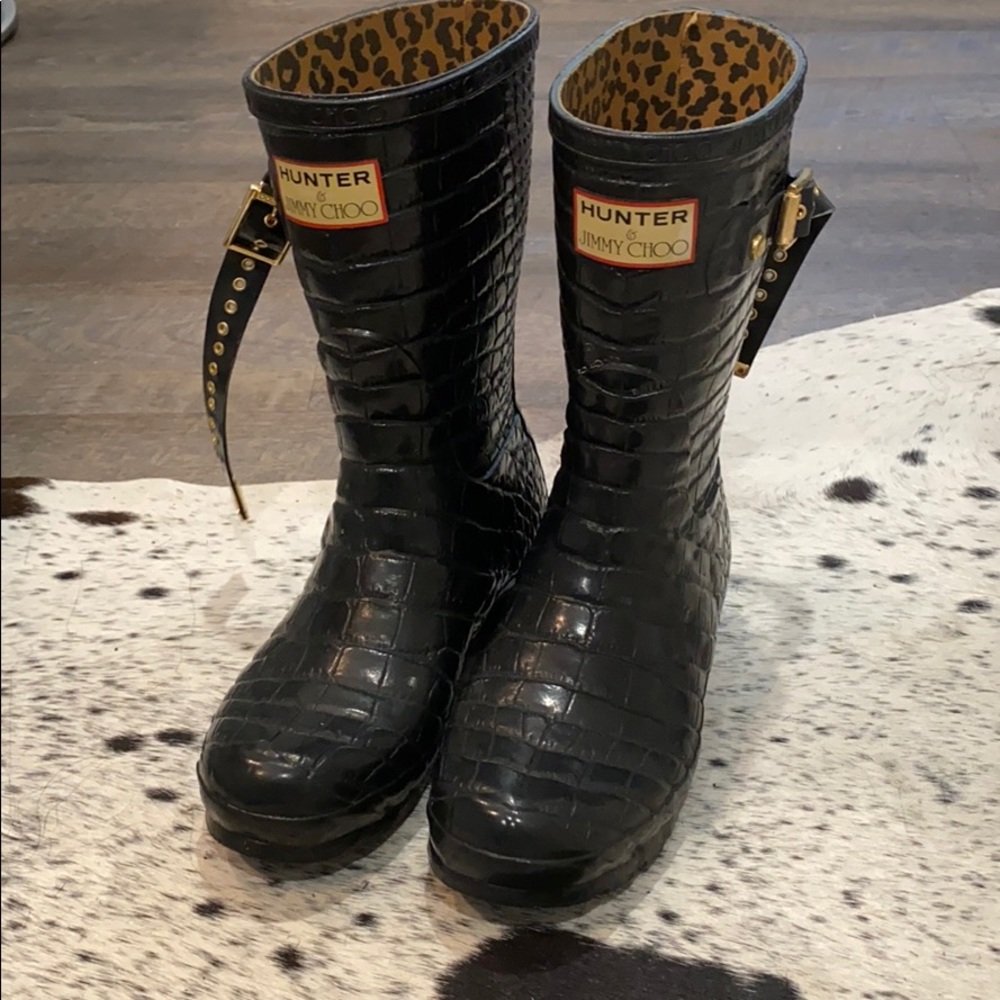 JIMMY CHOO x HUNTER rain boots